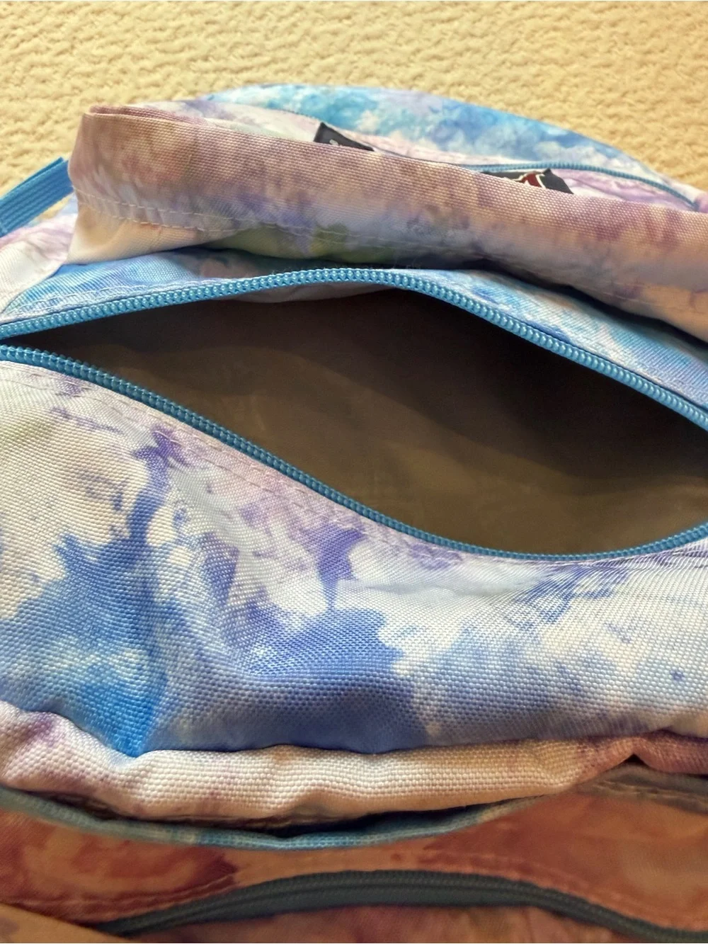 Jansport Tie-Dye Multi Color Kids Backpack - Blue/Purple/Pink